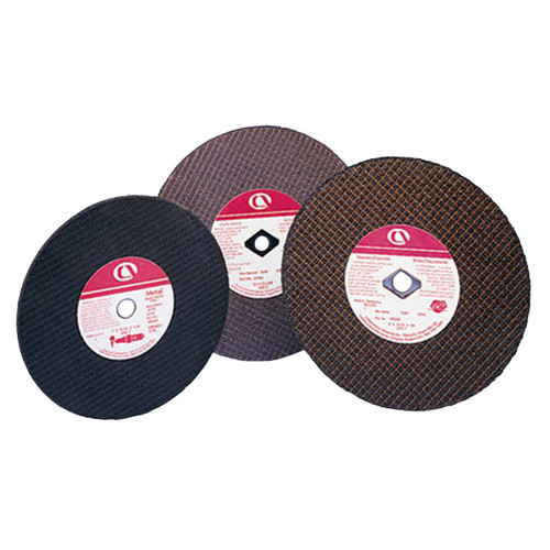 CARBORUNDUM Cut-Off Wheel, 7 in Dia Wheel, 3/32 in Thk Wheel, 34 Grit, Aluminium Oxide Abrasive, 8730 rpm Max, Resin Bond, All Metals,  Steel Applicable, 1 Reinforced CARBORUNDUM Cut-Off Wheel, 7 in Dia Wheel, 3/32 in Thk Wheel, 34 Grit, Aluminium Oxide Abrasive, 8730 rpm Max, Resin Bond, All Metals,  Steel Applicable, 1 Reinforced
