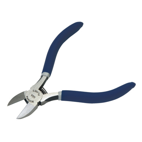 Diagonal Cutting Plier, 5 in Lg, Double-Dipped, Plastic Handle, Polished, 11/16 in lg Jaw, Flush Cut
