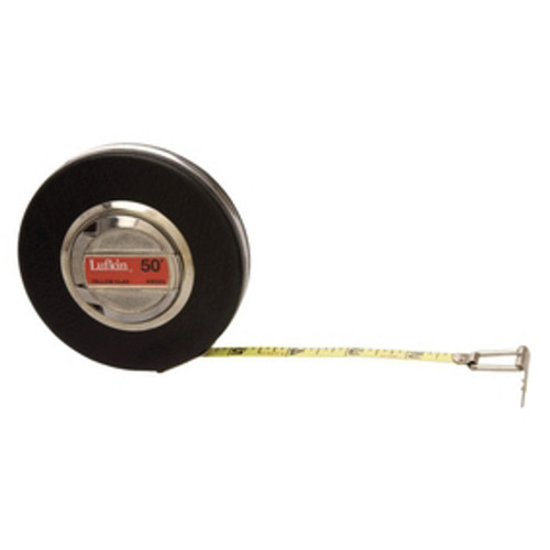 Banner Measuring Tape, 50 ft Lg Blade, 3/8 in Wd Blade, 0.008 in Thk Blade, Steel Case Banner Measuring Tape, 50 ft Lg Blade, 3/8 in Wd Blade, 0.008 in Thk Blade, Steel Case