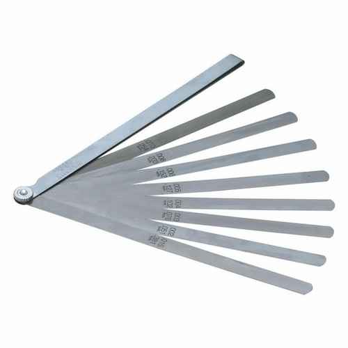 Feeler Gauge, Heavy Duty,  Piston, 8 -Blade, Carbon Steel