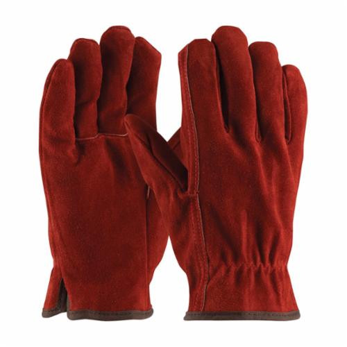 General Purpose Gloves, Premium Grade, Cold Weather/Driver Glove, 2X-Large, Split Cowhide Leather Palm, Split Cowhide Leather, Russet , Straight Thumb