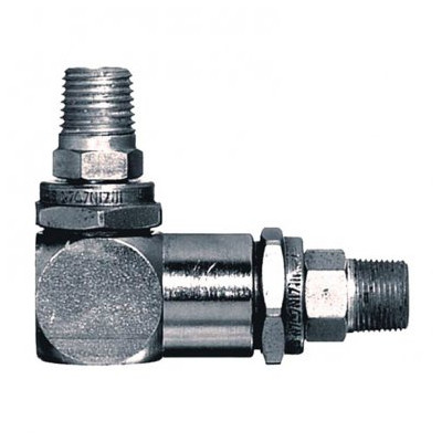 Angle Swivel, High Pressure, Steel, 1/4 x 1/2-14 in NPT Thread