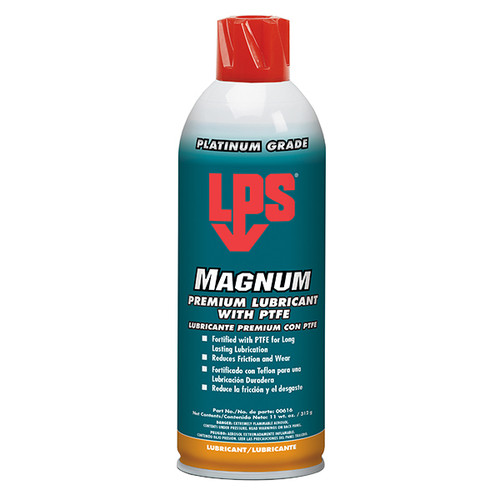 Lubricant, Premier, Aerosol Spray Can, 16 oz Container, 11 oz, Mineral Oil Base, Gas, Brown , Mild Sweet, -60 to 300 deg F, 0.87 Specific Gravity, 0.029 VOC Lubricant, Premier, Aerosol Spray Can, 16 oz Container, 11 oz, Mineral Oil Base, Gas, Brown , Mild Sweet, -60 to 300 deg F, 0.87 Specific Gravity, 0.029 VOC