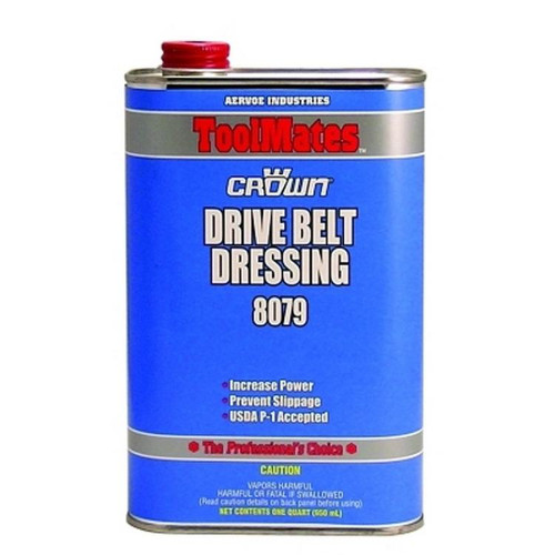 Belt Drive Dressing, 1 qt Container, Can, 3 lb, Liquid, Clear , Hydrocarbon, Solvent Base, 32 to 120 deg F, 19 deg F Flash