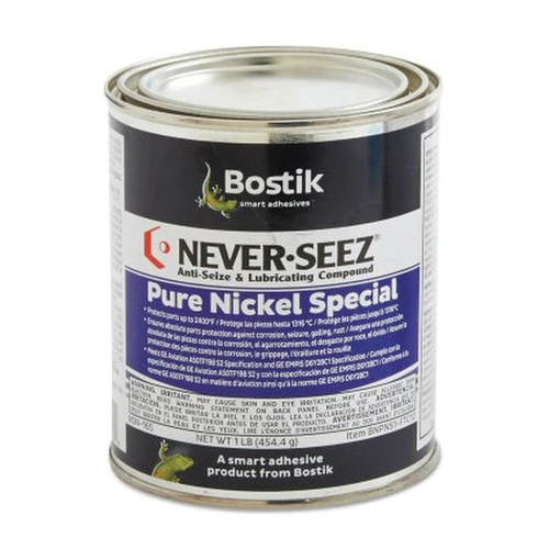 Anti-Seize Lubricant, 1 lb Container, 0.67 lb, Liquid, Silver , -297 to 2400 deg F, 482 deg f Flash, Regualar