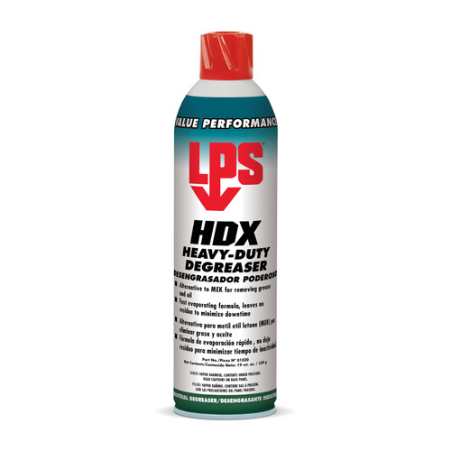 LPS HDX Degreaser, Heavy Duty,  Industrial, 19 oz Container, Aerosol Spray Can, 19 oz, Aerosol, Clear , Sweet Spice, 0.978 VOC, 1.47 Specific Gravity