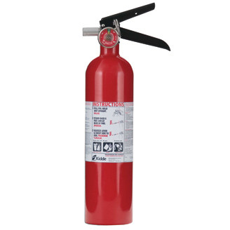 Fire Extinguisher, Rechargeable, Dry Chemical, Multipurpose Dry Chemical, 2.6 lb, A/B/C, 1-A:10-B:C UL, 8 to 12 sec Discharge, 10 to 15 ft, 14.26 in Ht