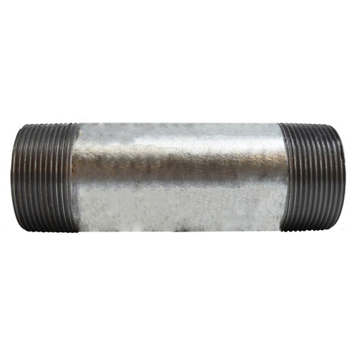 Pipe Nipple, Closed, 2-1/2 in, NPT End, SCH 40, 2500 psi, -200 to 150 deg F, Seamless,  Welded, Grade B Steel, Galvanized, Import