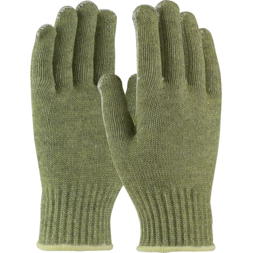 Cut-Resistant Gloves, Economy Weight, A3 ANSI Puncture-Resistance Level, Abrasion,  Cut,  Heat Resist, Small, ACP™,  Kevlar® Palm, Uncoated Coating, Green Color