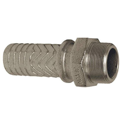 Stem, 450 deg F, 2-1/8 in dia, Stem, 3/8 x 1/2 in, MNPT x Hose Shank End, 2-7/8 in Hex, 6-7/8 in Lg, Iron, Plated