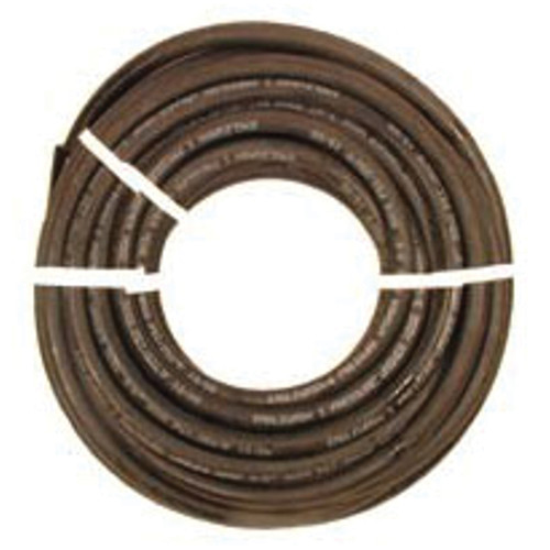 Pressure Washer Hose, 3/8 in Id, 50 ft Lg, 4000 psi, 300 deg F, 6MP x 6MPS, 1 Oil Resistance, Synthetic Rubber Body, Black Color