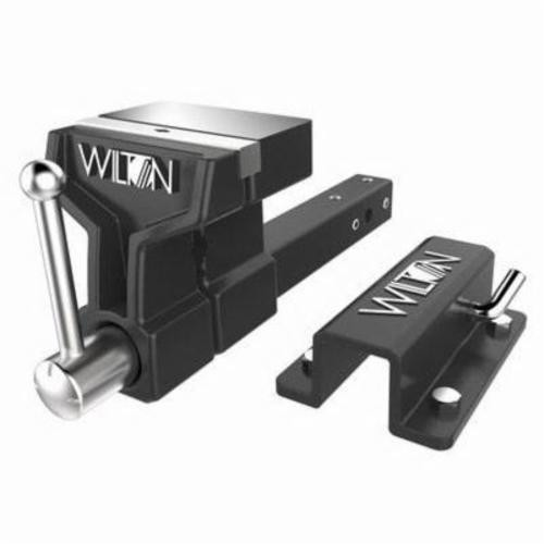 Truck Vise, Lightweight, Replaceable Jaw, 5-7/5 in Jaw Open, 6 in Wd Jaw, Hardened Steel Jaw, 3-1/2 in Dp Throat, 360 deg Rotation, 1 ton, 360 deg Locking