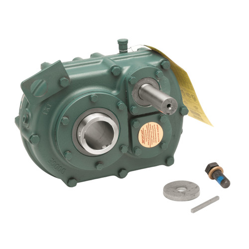 DODGE SCTX 525B Speed Reducer, Standard Double, 2045 rpm Input Max, 25:1 Gear, 29.9 hp, Shaft Input, Bore Output, 1-15/16 in dia Input, 2-15/16 in Output, Oil, Shaft Mount, Gray