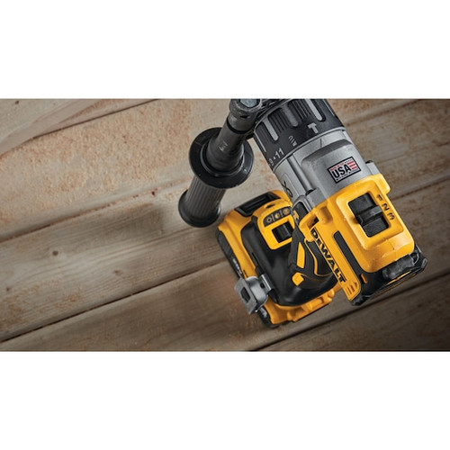 DEWALT Cordless Hammer Drill, 2-Tool,  Brushless Premium, 3 -Speed, 20 VDC, 5 Ah, 1825 in-lb Torque
