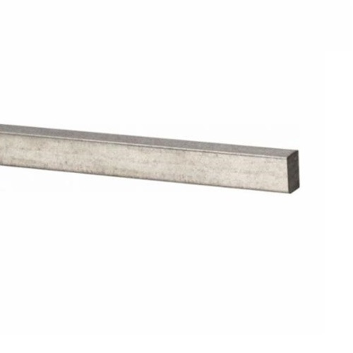 Keystock, Undersized, Stainless Steel, 1 ft Lg, 1/4 in Wd, 1/4 in Ht, Plain, Square