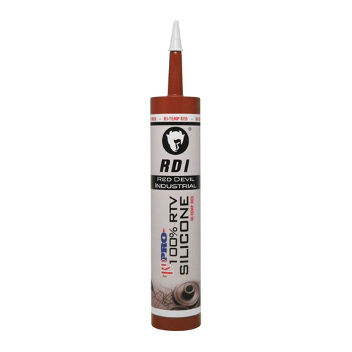 RED DEVIL Sealant, RTV Silicone, 11.1 oz Container, 11.1 oz, RTV Silicone, 600 deg F