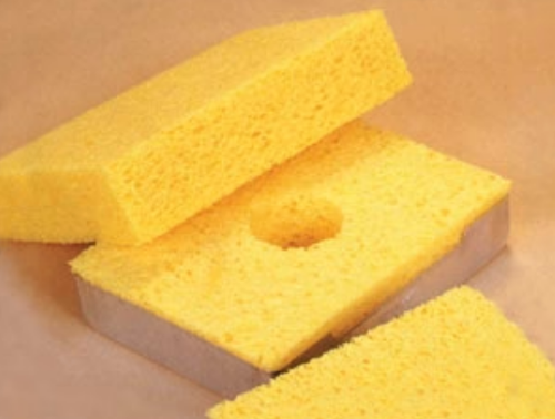 Sponge, Tip Cleaning, 4.6 in Lg, 3.6 in Wd