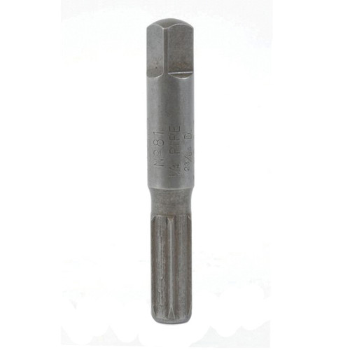 Pipe Extractor, 2-1/2 in Lg, SCH 40/STD, 3/8 in Drill, Polished Chrome, Black , 1/4 in