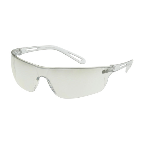 Safety Glasses, Indoor,  Outdoor, Anti-Scratch Lens, Rimless, Flexible/Thin Temple Style