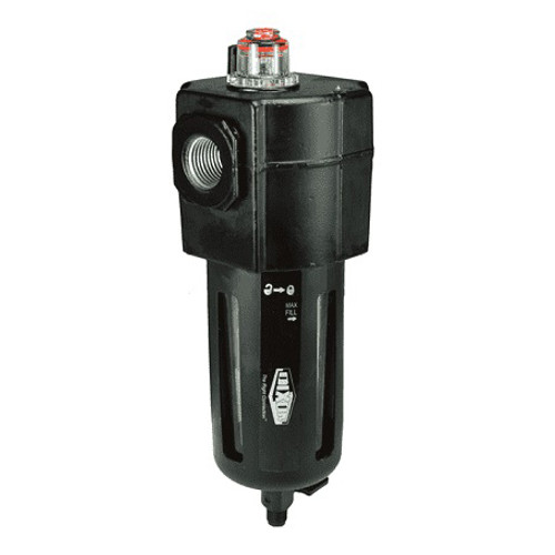 Micro-Fog Lubricator, Standard, 3/4 in Port, 142 scfm, 150 psi, Polycarbonate Bowl, -30 to 125 deg F, Aluminium