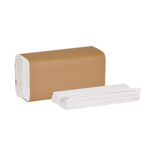 Paper Towel, C Fold, 11.44 in Wd, 10 in Lg, White , Paper, 1 -Ply, 200 -Sheet