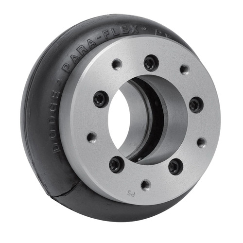 DODGE PS90X5 Coupling Center Assembly, Spacer Tier, 5 in Dia Bore, 9-1/4 in od, 10 in Lg, 2800 rpm Max, -45 to 180 deg F, Natural Rubber