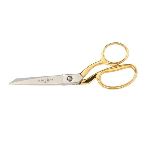 Shear, Dressmaker, Fabric Applicable, Nickel Plated,  Gold Plated, 8 in Lg