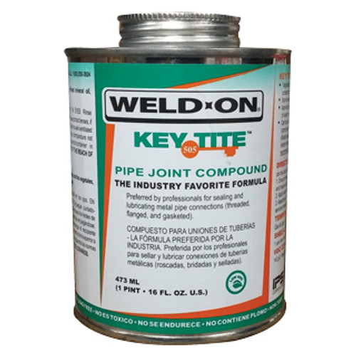 Thread Sealant, Waterproof, Can, 0.5 pt Container, 100% Refined Mineral Oil,  Vegetable Oils,  Resins,  Mineral Fillers, Mild, 71 deg C Flash, 140 g/L VOC Thread Sealant, Waterproof, Can, 0.5 pt Container, 100% Refined Mineral Oil,  Vegetable Oils,  Resins,  Mineral Fillers, Mild, 71 deg C Flash, 140 g/L VOC