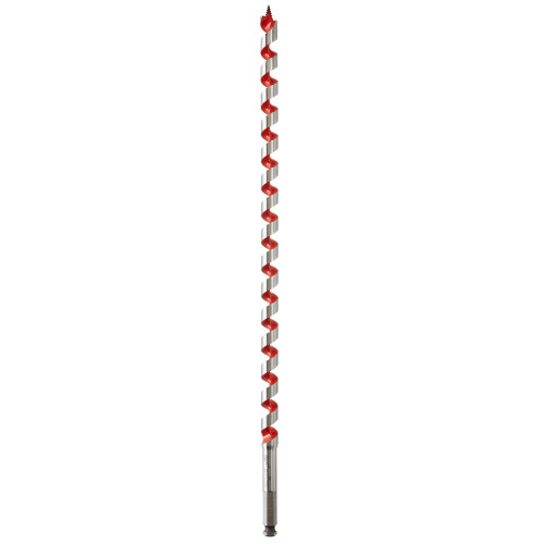 MILWAUKEE Ship Auger Bit, Heavy Duty, Solid Centre, 18 in Lg, 1 -Flute, 15 in Lg Flute, 7/8 in Shank, Right Hand Cut, Alloy Steel Cut Edge, 7/8 in Dia, Spiral Flute MILWAUKEE Ship Auger Bit, Heavy Duty, Solid Centre, 18 in Lg, 1 -Flute, 15 in Lg Flute, 7/8 in Shank, Right Hand Cut, Alloy Steel Cut Edge, 7/8 in Dia, Spiral Flute