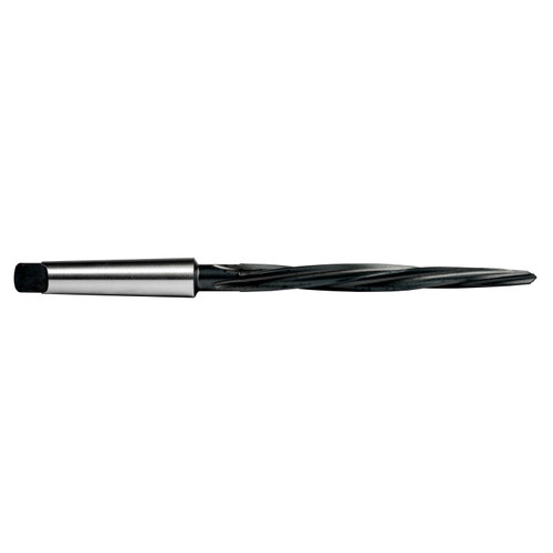 DORMER Bridge Reamer, Imperial, 9/16 in Dia, 9 in Lg, 11/32 in Point, Morse Taper Shank, 4 -Flute, Slow Spiral Flute, 5-1/8 in Lg Flute, High Speed Steel, Bright DORMER Bridge Reamer, Imperial, 9/16 in Dia, 9 in Lg, 11/32 in Point, Morse Taper Shank, 4 -Flute, Slow Spiral Flute, 5-1/8 in Lg Flute, High Speed Steel, Bright