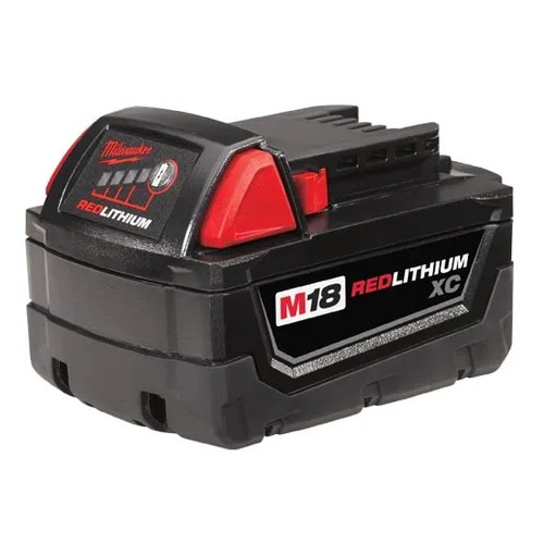 Rechargeable Battery Pack, High Capacity, Suitable For M18™ Cordless Power Tool, 3.1 in wd,  4-1/2 in lg,  2.8 in ht, Bare Tool, Lithium-Ion, 3 Ah, 18 VDC Charge