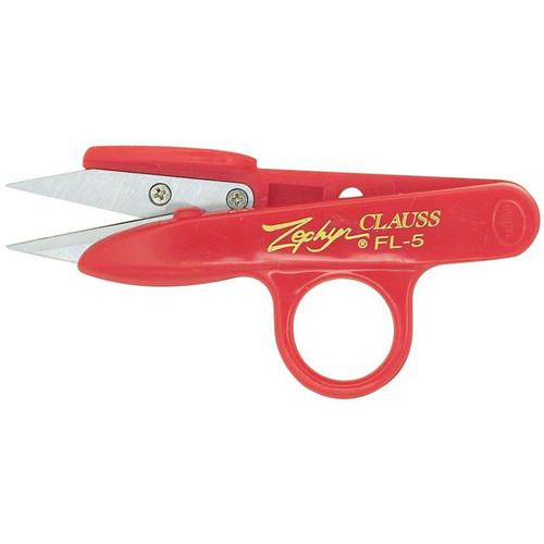 Thread Clip Snip, 1-1/4 in Lg of Cut, 5 in Lg, Serrated Blade, Stainless Steel Blade, Ambidextrous, Pointed Tip, Plastic Handle