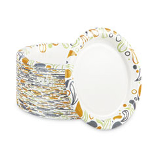 BOARDWALK Deerfield Paper Plates, Coated, Soak Proof, 9 inch diameter, 1000/case BOARDWALK Deerfield Paper Plates, Coated, Soak Proof, 9 inch diameter, 1000/case