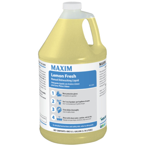 MIDLAB Lemon Fresh Manual Dishwashing Liquid, 12 Quarts/Case MIDLAB Lemon Fresh Manual Dishwashing Liquid, 12 Quarts/Case