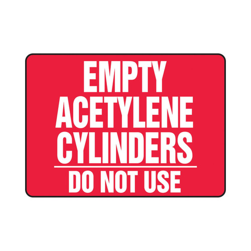 EMPTY ACETYLENE CYLINDERS DO NOT USE*