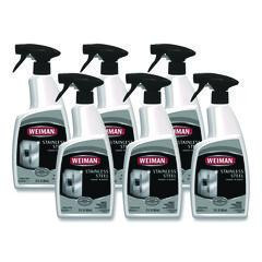 WEIMAN® Stainless Steel Cleaner and Polish, Floral Scent, 22 oz Spray Bottle, 6/Carton