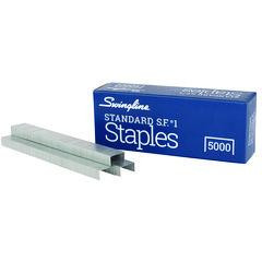 Swingline S.F. 1 Standard Staples, 0.25" Leg, 0.5" Crown, Steel, 5000/Box