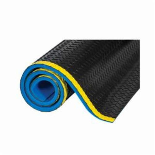 Crown® Workers-Delight™ Deck Plate WDR1248YBC 540 Premium Supreme Anti-Fatigue Mat, Custom L x 48 in W x 5/8 in THK, PVC, Diamond Surface Pattern, Zedlan™ Foam Base, Resists: Slip