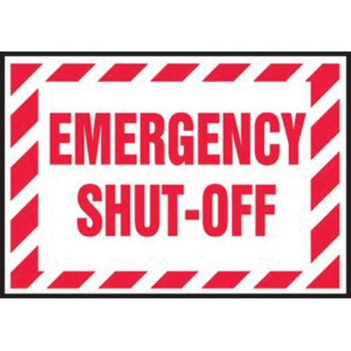 Accuform® LELC912XVE Caution Sign, 3-1/2 in H x 5 in W, Adhesive Dura-Vinyl