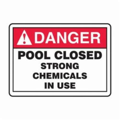 POOL CLOSED STRONG CHEMICALS IN USE