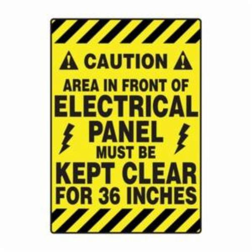 CAUTION AREA IN FRONT OF ELECTRICAL PANEL MUST BE KEPT CLEAR FOR 36 INCHES