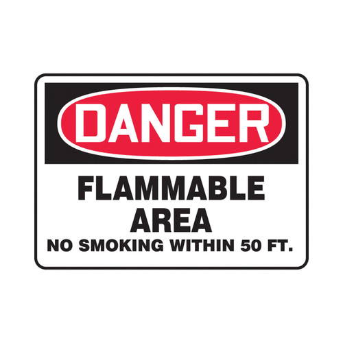 FLAMMABLE AREA NO SMOKING WITHIN 50 FT