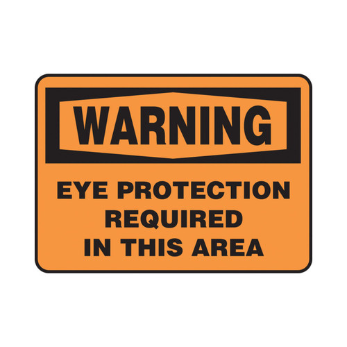 Accuform® MPPA300XV Warning Sign, WARNING, 10 in H x 14 in W, Adhesive Dura-Vinyl™