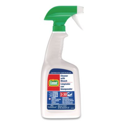 COMET CLEANER W/ BLEACH, 32 OZ, 8 Bottles and 2 Trigger Sprayers/Carton