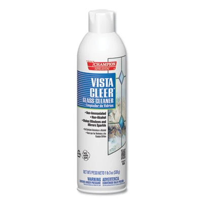 GLASS CLEANER, CLEAN SCENT, 20OZ, AEROSOL AMMONIA-FREE 12/CS