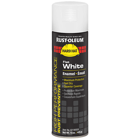 PAINT WHITE,FLAT HRD HAT 2190