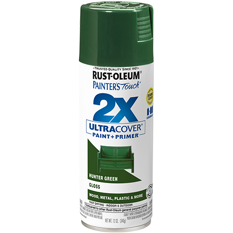 HUNTER GREEN GLOSS SPRAY PAINT PAINTERS TOUCH 12OZ
