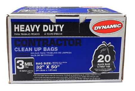 CONTRACTOR CLEAN UP BAG 3 MIL