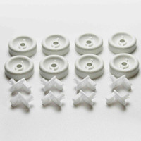 For GE Dishwasher Lower Rack Roller Wheel Kit - 8 Pack # RP5636895PAZ480