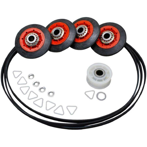 GGQ8811LW1 Whirlpool Heavy Duty Dryer Rollers Pulley Belt Kit